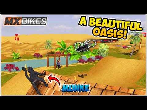 Im In A LITERAL OASIS In MX Bikes - Custom SX-MX Hybrid Track!