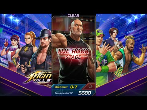 The King Of Fighters AllStar X WWE collaboration stage (The Rock Stage)