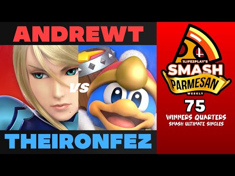AndrewT vs TheIronFez - Smash Ultimate Singles Winners Quarters Smash Parmesan 75 - Zero Suit Samus