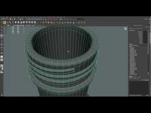 Maya tutorial: Modeling screw thread on bottle