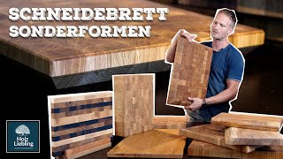 Schneidebrett Sonderformen im Überblick