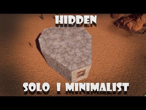 Solo Minimalist Base Design with Hidden Loot Room I Rust 2018 I Base Design