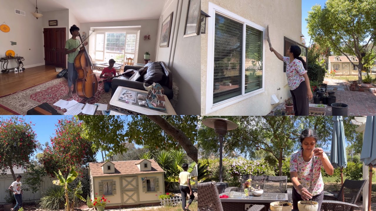 April vlog#15😁இவங்களோட🧹Spring Cleaning 🧽🪴Garden Reset 🥰