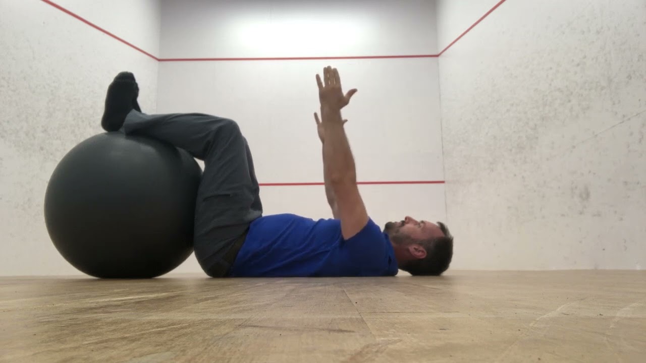 4. Ball Assisted Supine Shoulder Flexion (Side View)
