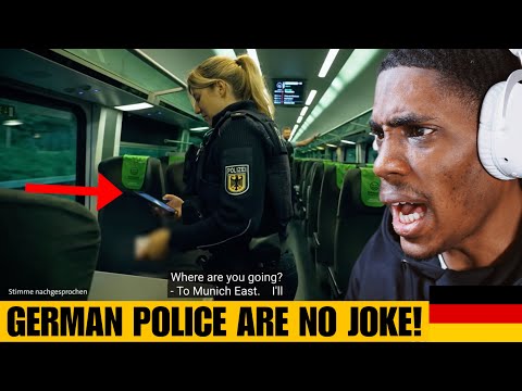 American Reacts to German Federal Police on Patrol