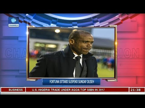 Fortuna Sittard Suspends Sunday Oliseh | Sports Tonight |