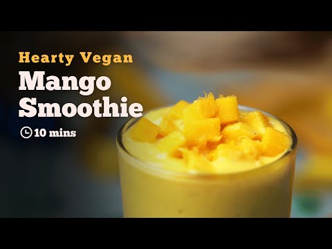 Vegan Mango Smoothie | Mango Coconut Milk Smoothie | Breakfast Smoothie | 5 Minute Recipes | Cookd