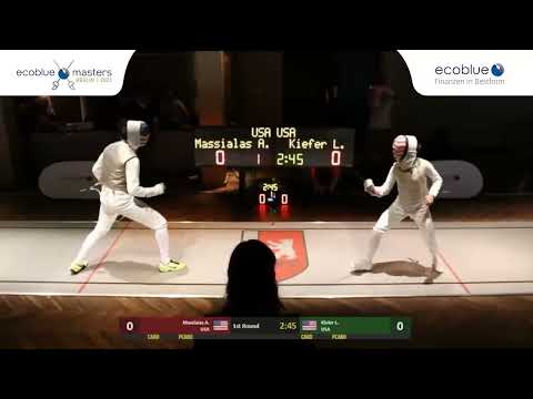 Ecoblue Masters 2023 - EXHIBITION - Alex Massialas USA v Lee Kiefer USA