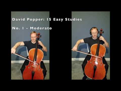 David Popper: 15 Easy Studies; No. 1 - Moderato (Sonny Enslen - cello)