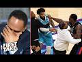 FIRST TAKE Stephen A Smith Goes Crazy As Four Players Ejected In Wild Pistons Hornets Brawl