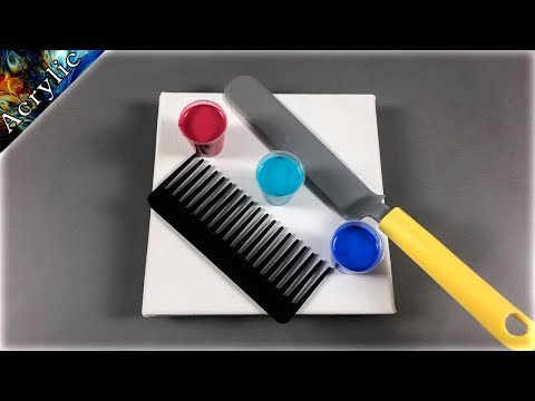 Chameleon Cells using Swipe Pour & Comb - Amazing Abstract Art