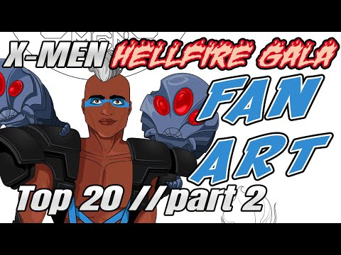 X-Men Hellfire Gala Outfits | Marvel FAN ART top 20 | Part 2 // #s 10-1