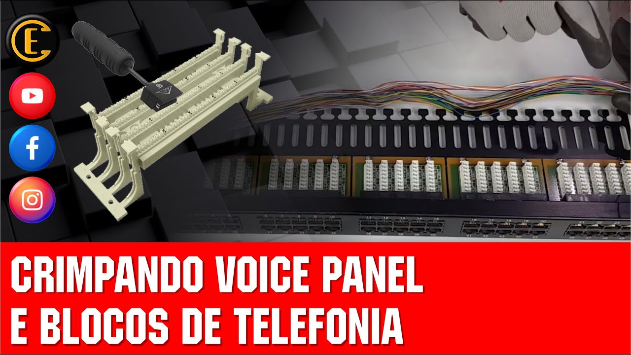 Watch Now COMO CRIMPAR UM CABO CI NO VOICE PANEL - SISTEMA DE TELEFONIA - PARTE 02 COMO CRIMPAR UM CABO CI NO VOICE PANEL - SISTEMA DE TELEFONIA - PARTE 02