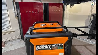 Charging a TESLA WALL with a Generator