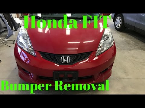 2006 2007 2008 2009 HONDA FIT---- Front Bumper Removal Replace Intall