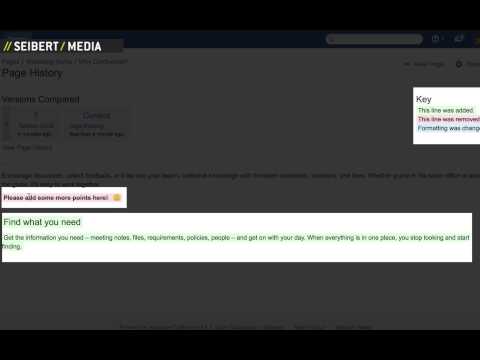 Confluence Demo: Page History & Revision Management