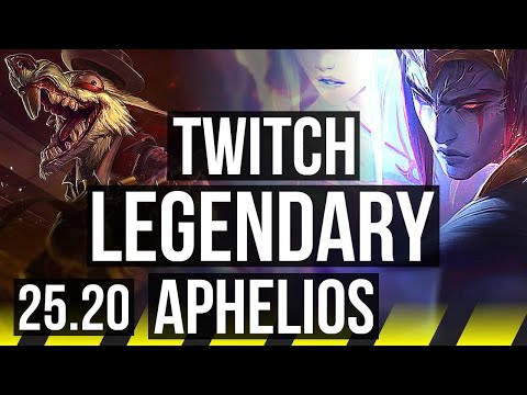 TWITCH & Yuumi vs APHELIOS & Milio (ADC) | Quadra, 23/2/6, Legendary | EUW Master | 25.20