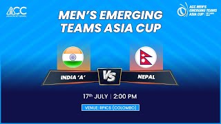 ACC MENS EMERGING TEAMS ASIA CUP 2023  INDIA A VS 
