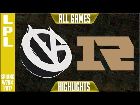 RNG vs Vici Gaming Highlights All Games - LPL Spring 2017 W7D4 - RNG vs VG All Games
