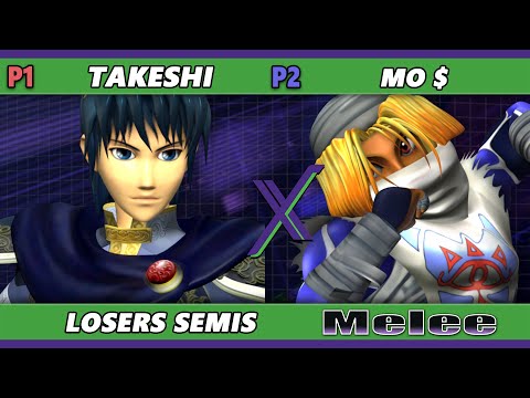 S@X 510 Losers Semis - Takeshi (Marth) Vs. Mo $ (Sheik) Smash Melee - SSBM