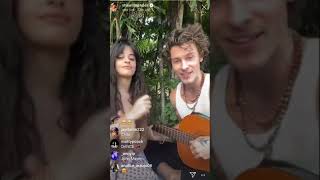 Shawn Mendes &amp; Camila Cabello singing &quot;Lost in Japan&quot; live on instagram
