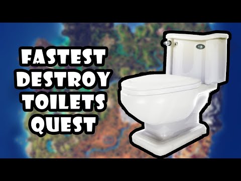 Fastest Destroy Toilets Location! Fortnightmares Quest