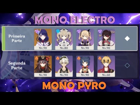 (2.3) Spyral Abyss - Mono ELECTRO + Mono PYRO team! (12th floor)