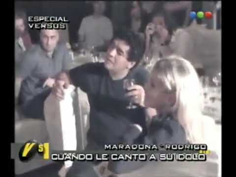 El potro Rodrigo le canta a Diego Maradona