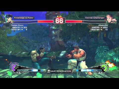 SSF4 AE2012: Tampa Bison (Bison) vs zRekkoha (Ryu)