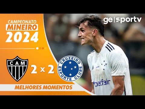 Gols e lances de Atlético Mineiro x Cruzeiro