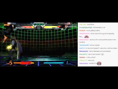 【UMVC3】 Justin Wong vs Nemo FT15 1/2