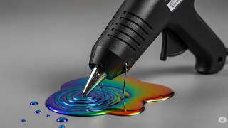 WOW! NEW ART TECHNIQUE with a NEW type of HOT GLUE GUN!