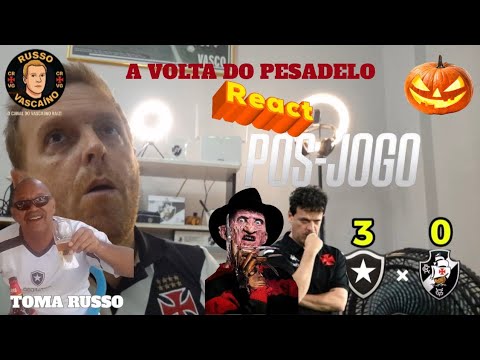 REACT POS JOGO - BOTAFOGO 3 X 0 VASCO / A VOLTA DO PESADELO!!!!!