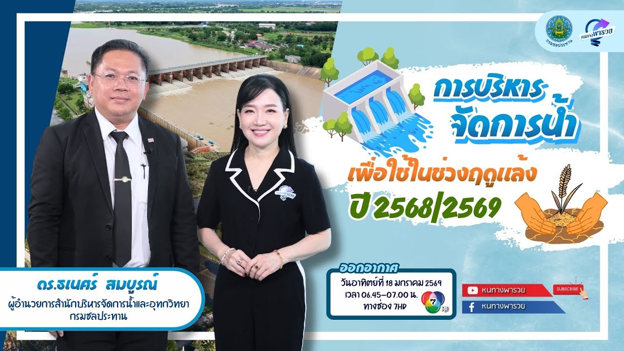 การบริหารจัดการน้ำ เพื่อใช้ในช่วงฤดูแล้ง ปี 2568/2569 | ?
