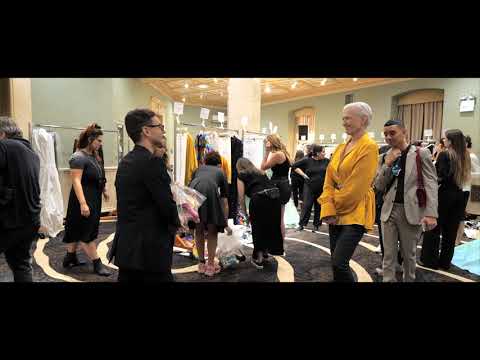 Maye Musk walking for Christian Siriano Spring/Summer 2020