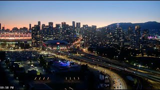 LIVE Vancouver Live Cam | Epic Sunset, Twilight & Sunrise plus 3 Cruise Ships Solstice, Noordam