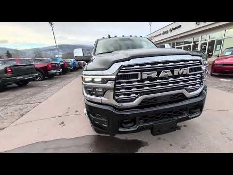 2026 Ram 3500 Limited 4x4 Crew Cab 8' Box in Black for sale at Frontier Chrysler Dodge Jeep Ram Fiat Ltd. in Smithers, BC