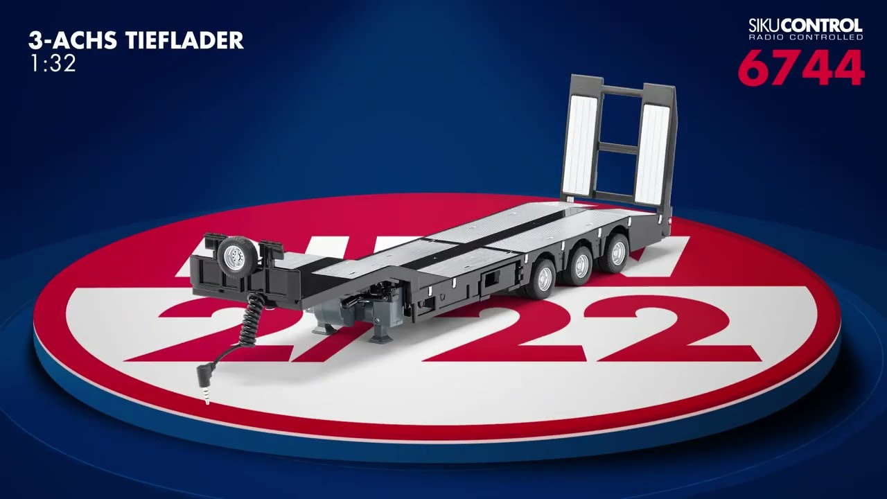 SIKU Control - 3-nápravový podvalník 1:32