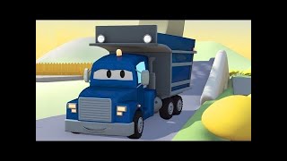 カーシティーのカール・スーパー・トラックと救急車 | 子供向けトラックアニメ