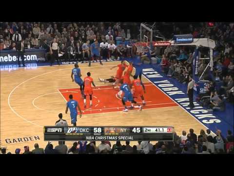 Serge Ibaka vs New York Knicks 2013.12.25