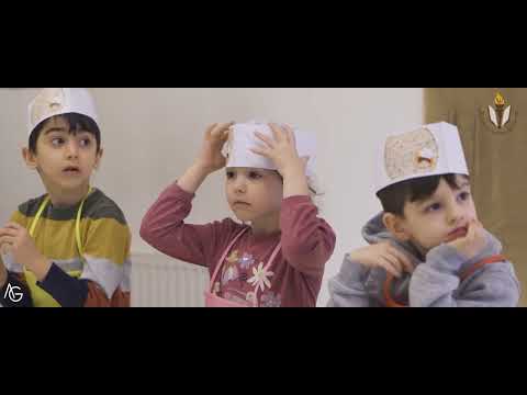 Auszug aus Ägypten Programm mit der Kinder Mazzabäckerei im Bet Halevi 2023