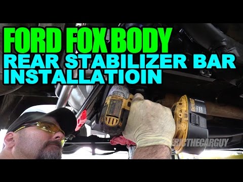 Ford Fox Body Rear Stabilizer Bar Installation