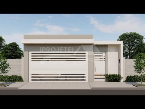 Tour pela Fachada - Casa Térrea pequena e com Suíte