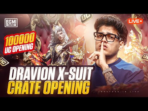 100,000 UC DRAVION X-SUIT OPENING | JONATHAN IS BACK!! | BGMI!