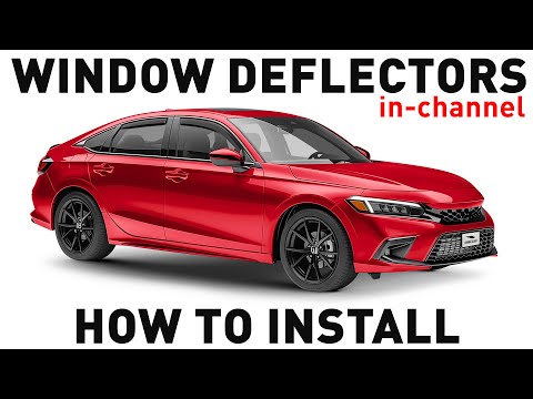How to install Shatterproof In-Channel Window Deflectors for Honda Civic Sedan 22-on