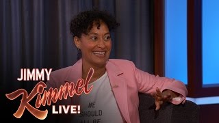 Tracee Ellis Ross Didn't Watch Anthony Anderson Guest Host Kimmel