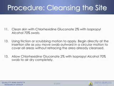 Central Line Dressing Change (NCC -- 1/12/2010)