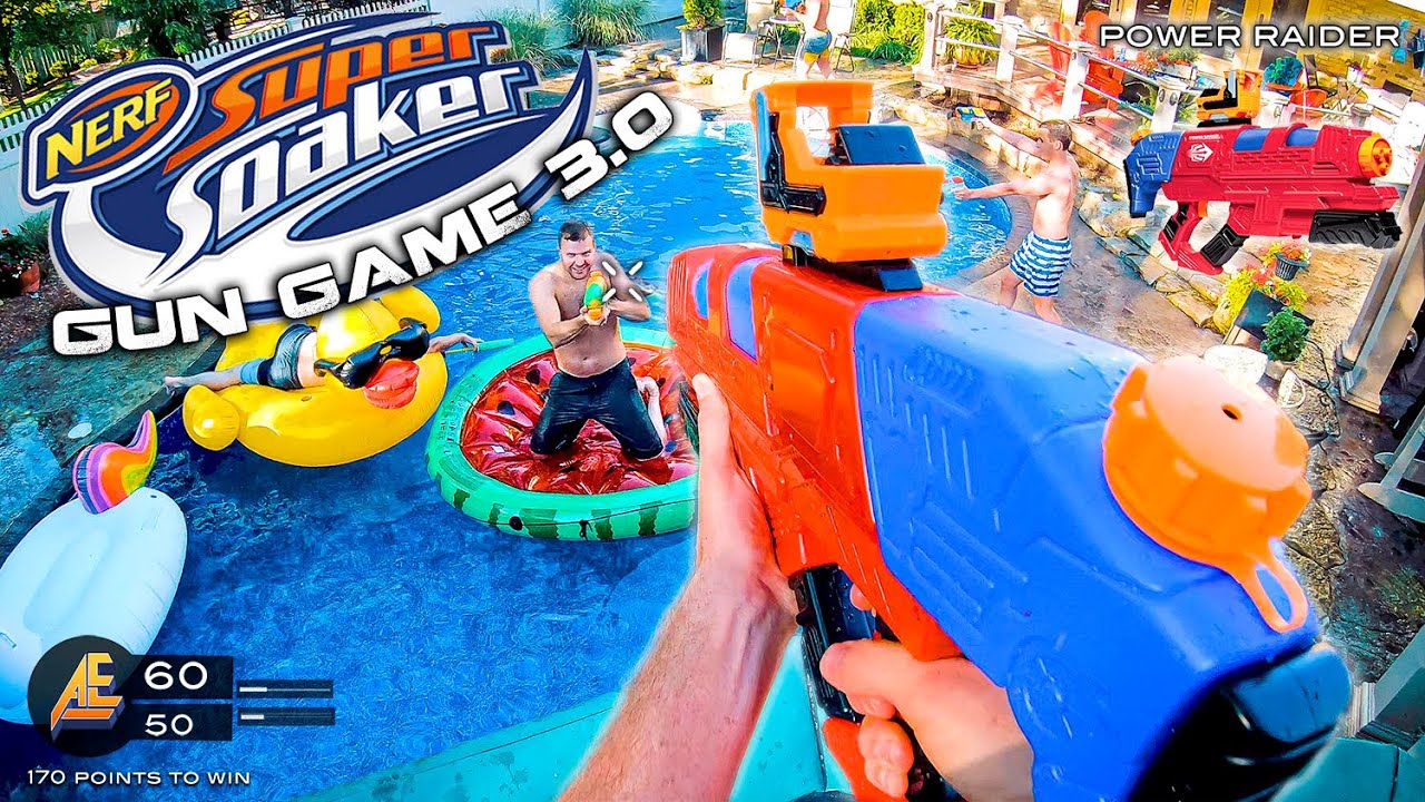 NERF GUN GAME | SUPER SOAKER EDITION 3.0 (Nerf First Person Shooter)