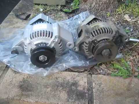 install new alternator on a 1995 holden rodeo