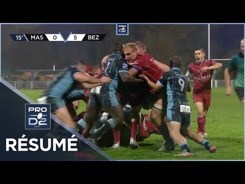 PRO D2 - Résumé Rugby Club Massy Essonne-AS Béziers Hérault: 10-16 - J07 - Saison 2022/2023